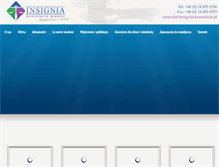 Tablet Screenshot of insignia-kancelarie.pl